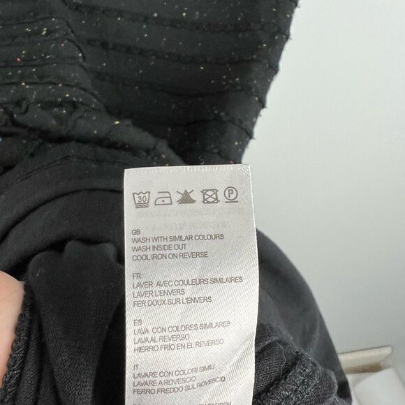 Yumi Kim for Anthropologie Black Pine Street Multicolor Speckled Dress M - Picture 6 of 8